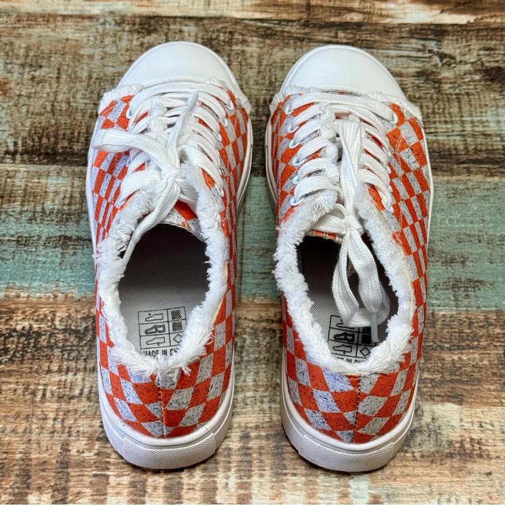 Women’s Fun Checkered Lace-up Shoes |#Z12 - Picture 5 of 14